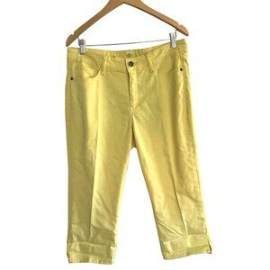ST. JOHN'S BAY -WOMENS YELLOW CAPRI SHORTS/PANTS SIZE 12